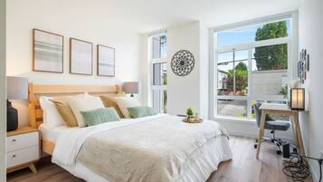 Desk, iron/ironing board, travel crib, free WiFi