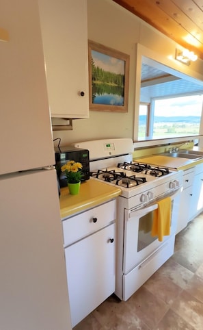 Cottage, 2 Bedrooms, Air conditioning, Lake View | Private kitchen