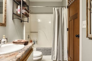 Towels, soap, toilet paper