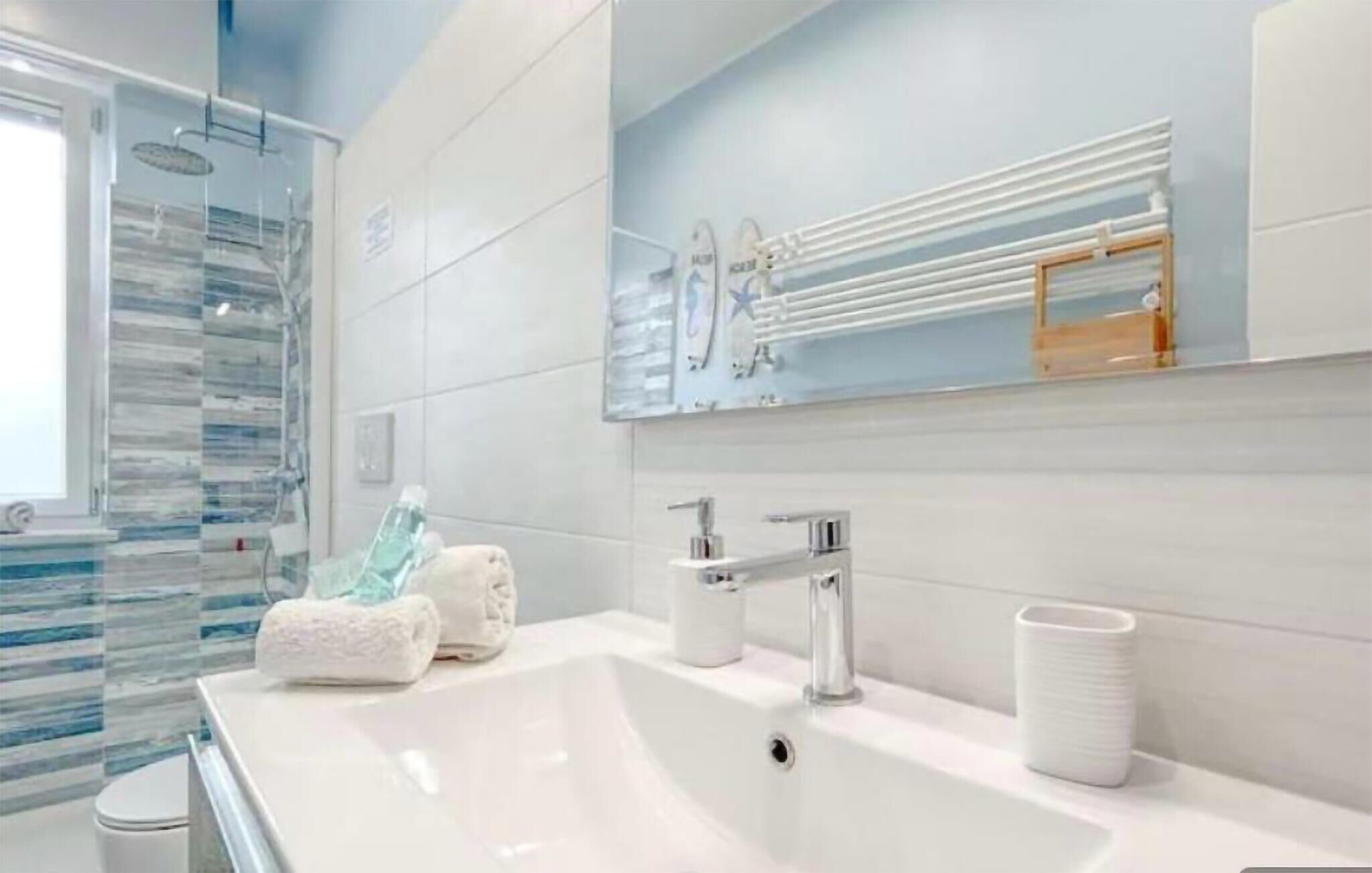 Een douche, een haardroger