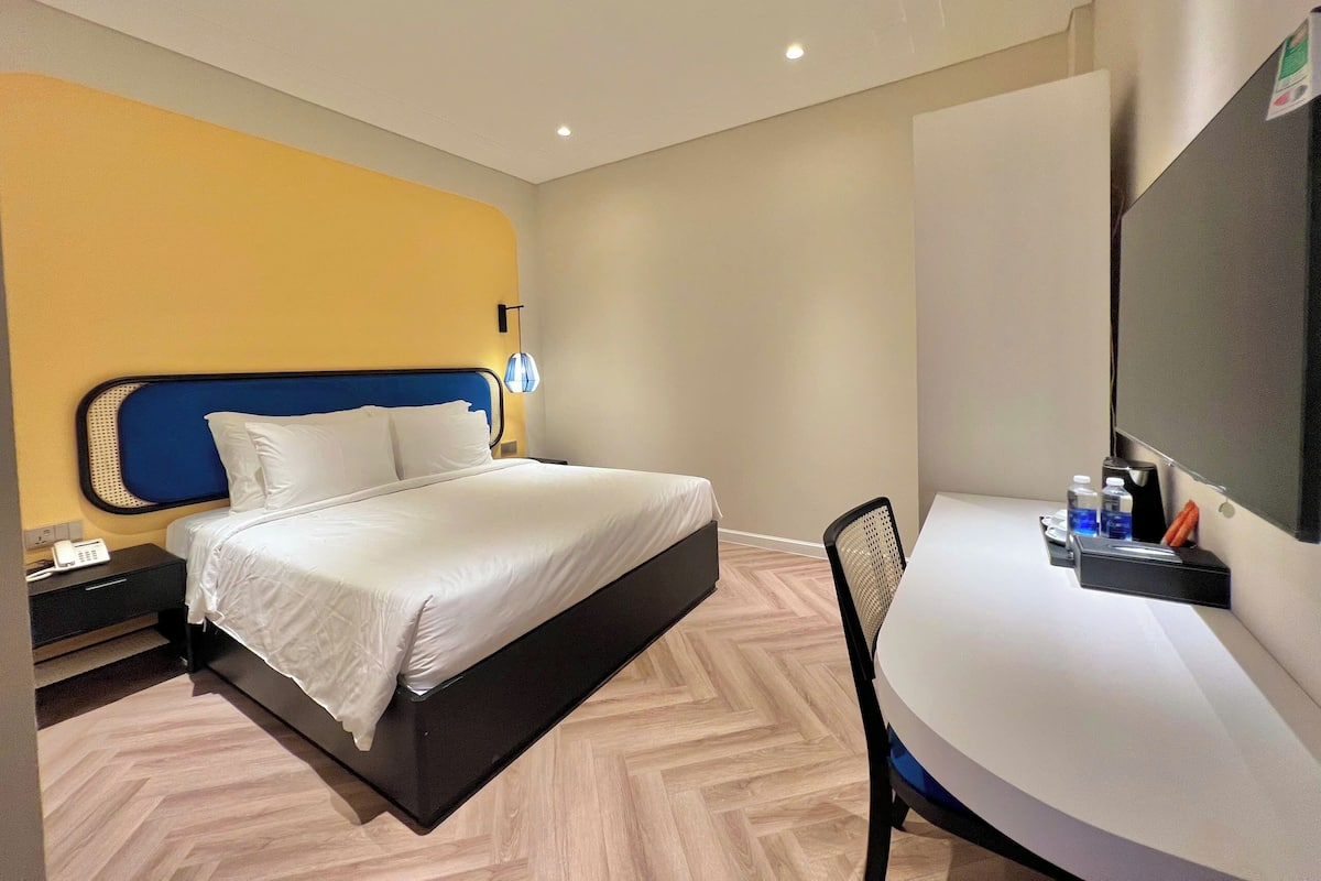 Basic-Doppelzimmer | Schreibtisch, laptopgeeigneter Arbeitsplatz, kostenloses WLAN