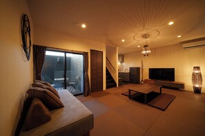 Comfort Condo, Non Smoking | Living area | Flat-screen TV - Yuyado Kazenone (Beppu)