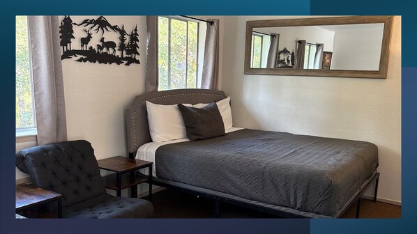 1 makuuhuone, työpöytä, ilmainen Wi-Fi, vuodevaatteet