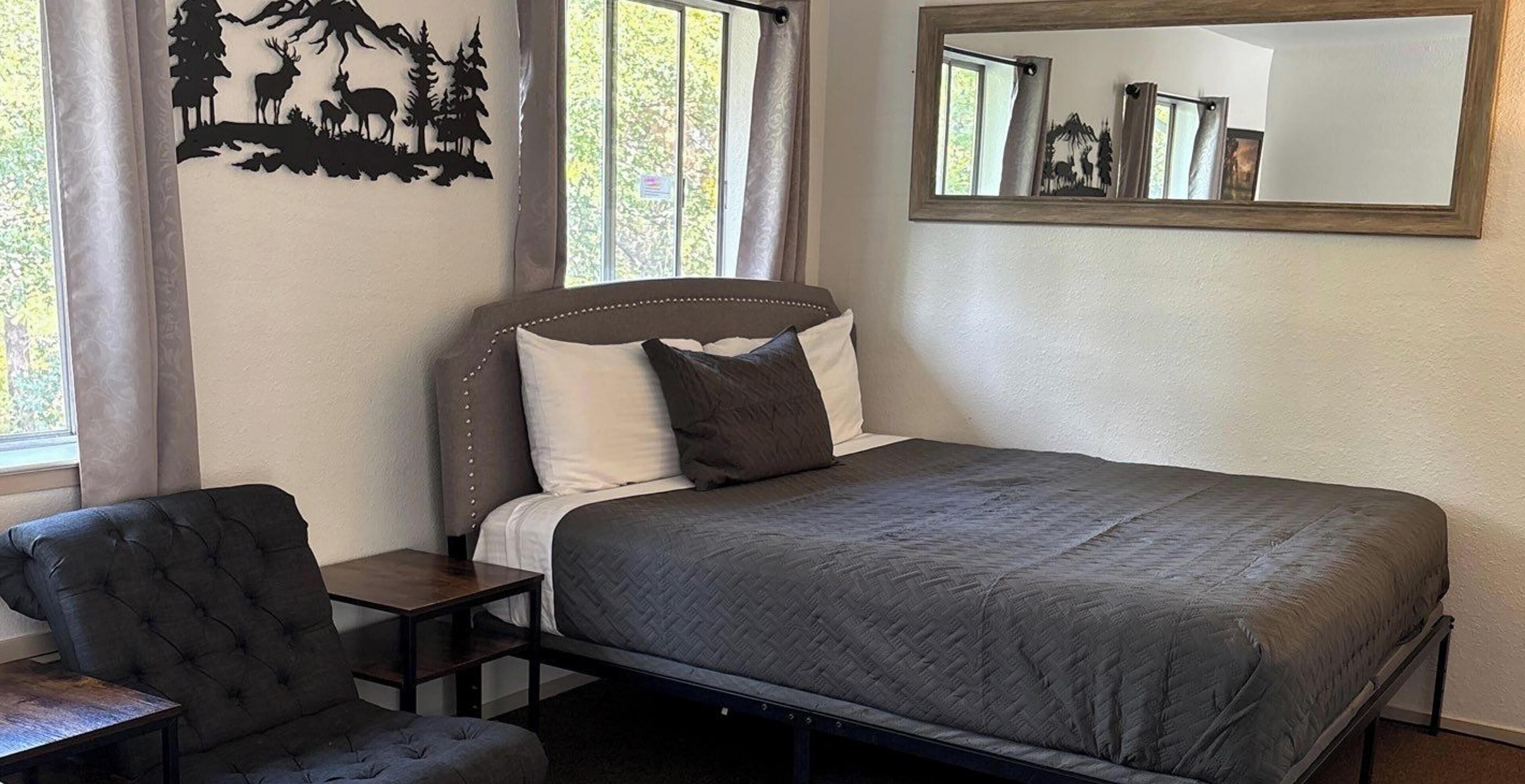 1 chambre, bureau, accès au Wi-Fi (inclus), literie fournie