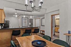 Dining - Tranquil Condo In The Trees | Spacious 2Bd Hot Tub & Pool (Canmore)