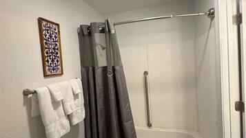 Towels, soap, toilet paper