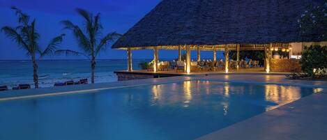 Vue depuis lâhĂ©bergement