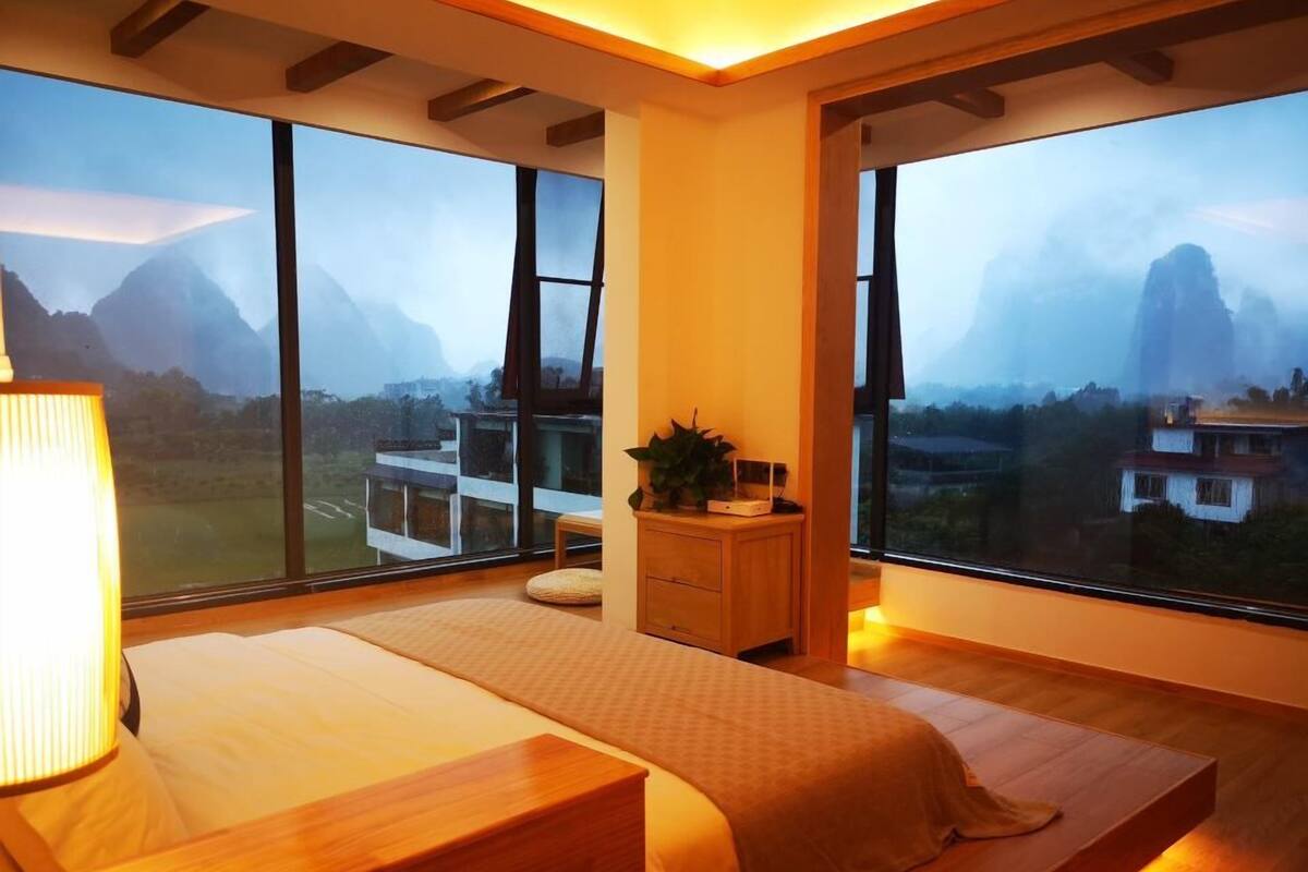 花影.270°景觀大床房 | 筆電工作空間、免費無線上網