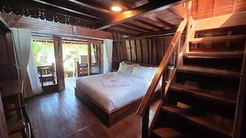 Deluxe Double Room, Pool View | Desk, laptop workspace, free WiFi