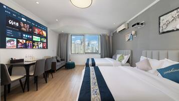 Familien-Zweibettzimmer | Kostenloses WLAN, Bettwäsche