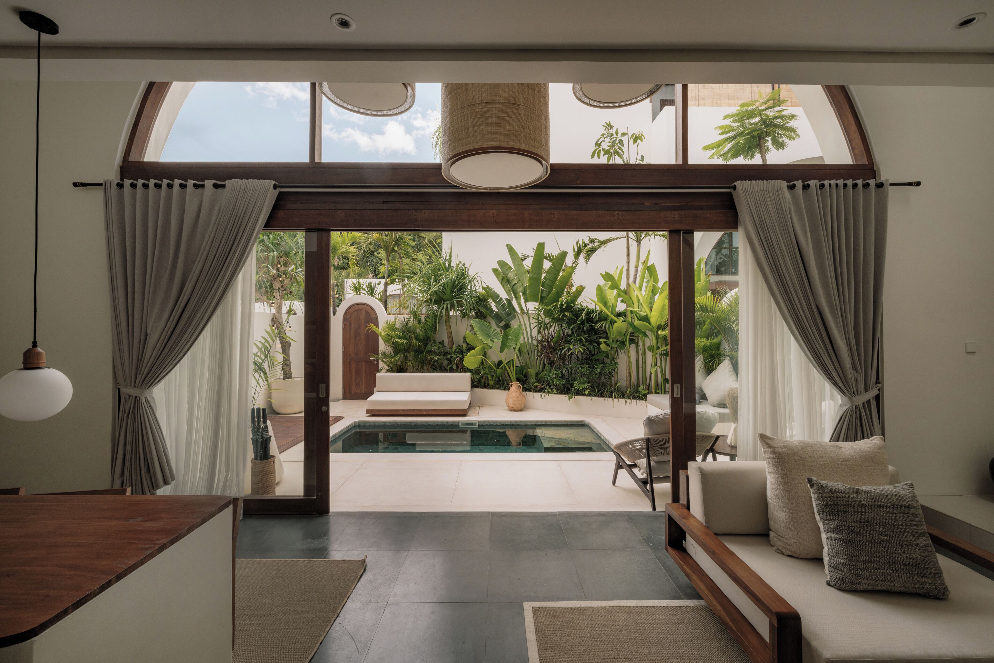 Panoramic-Villa, 3 Schlafzimmer, Terrasse, Poolblick | Ausblick vom Zimmer