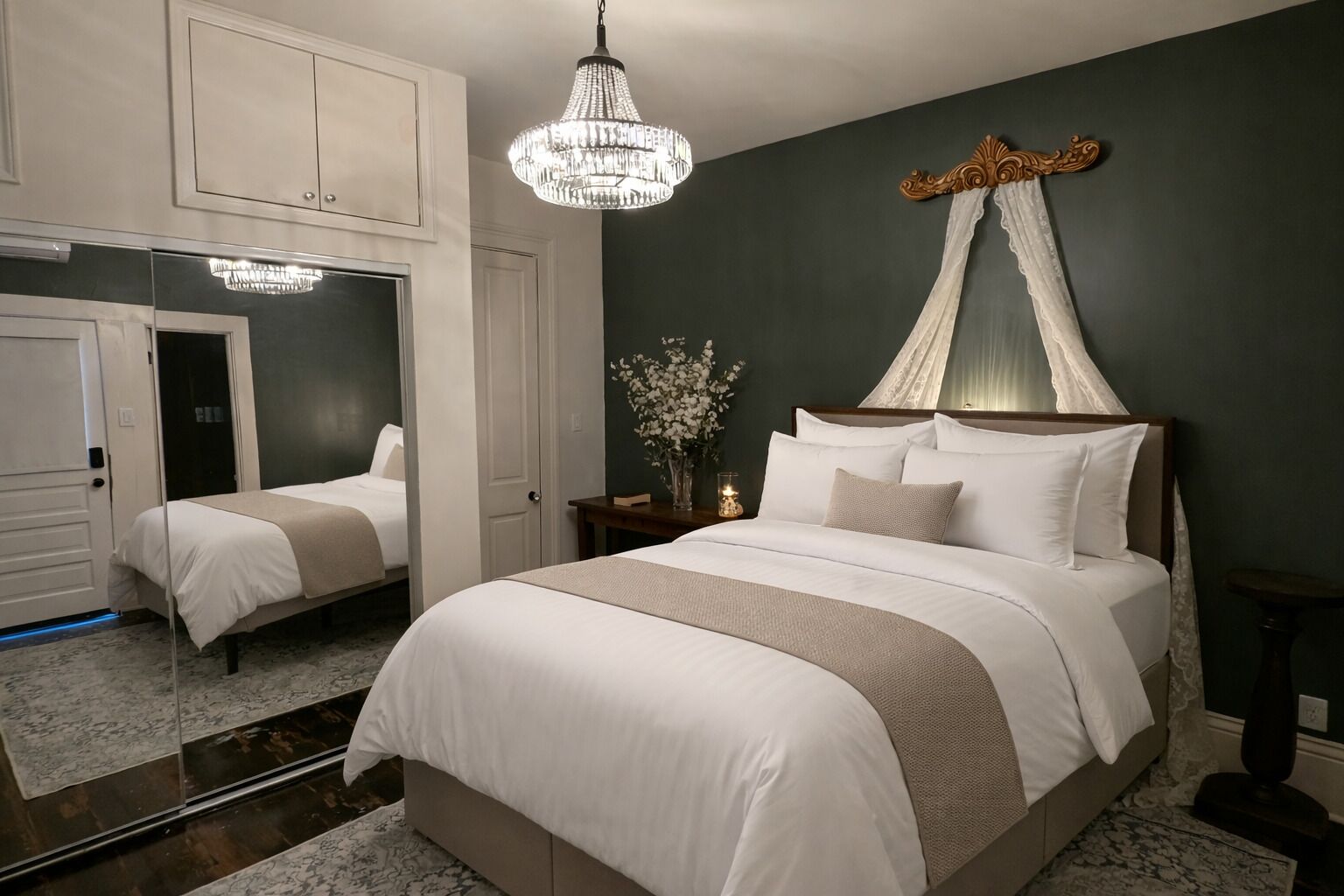 1 bedroom, internet, bed sheets