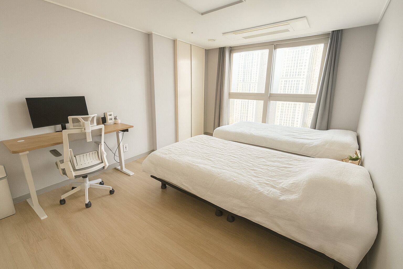 2 chambres, fer et planche à repasser, Wi-Fi, draps fournis