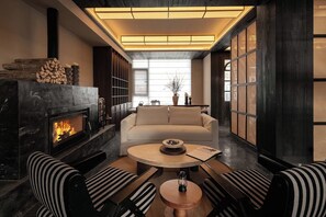 Sala de estar en el lobby