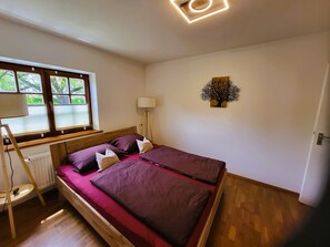 1 makuuhuone, vuodevaatteet