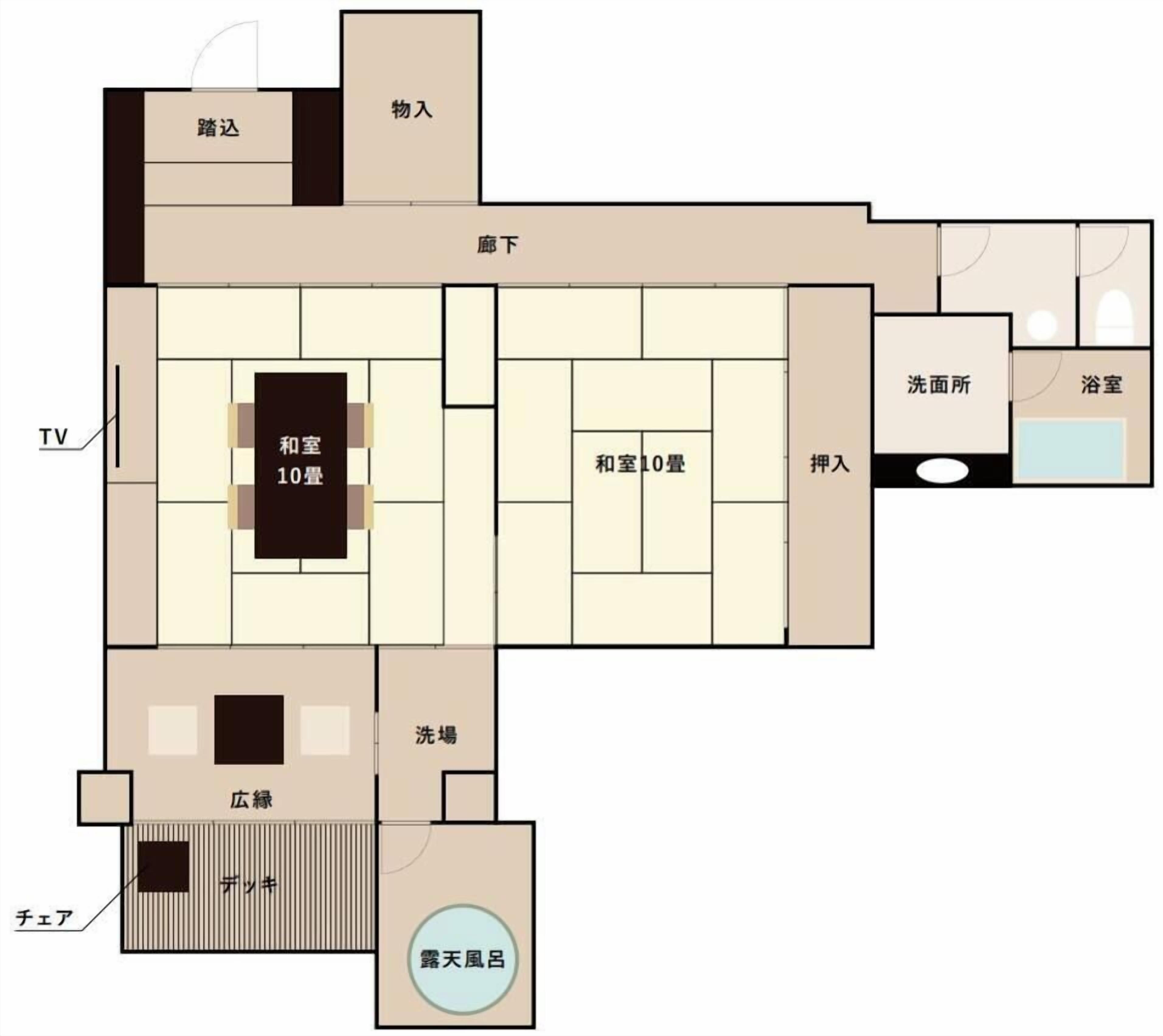 Svit Deluxe - privat badrum - utsikt mot bergen | Planlösning