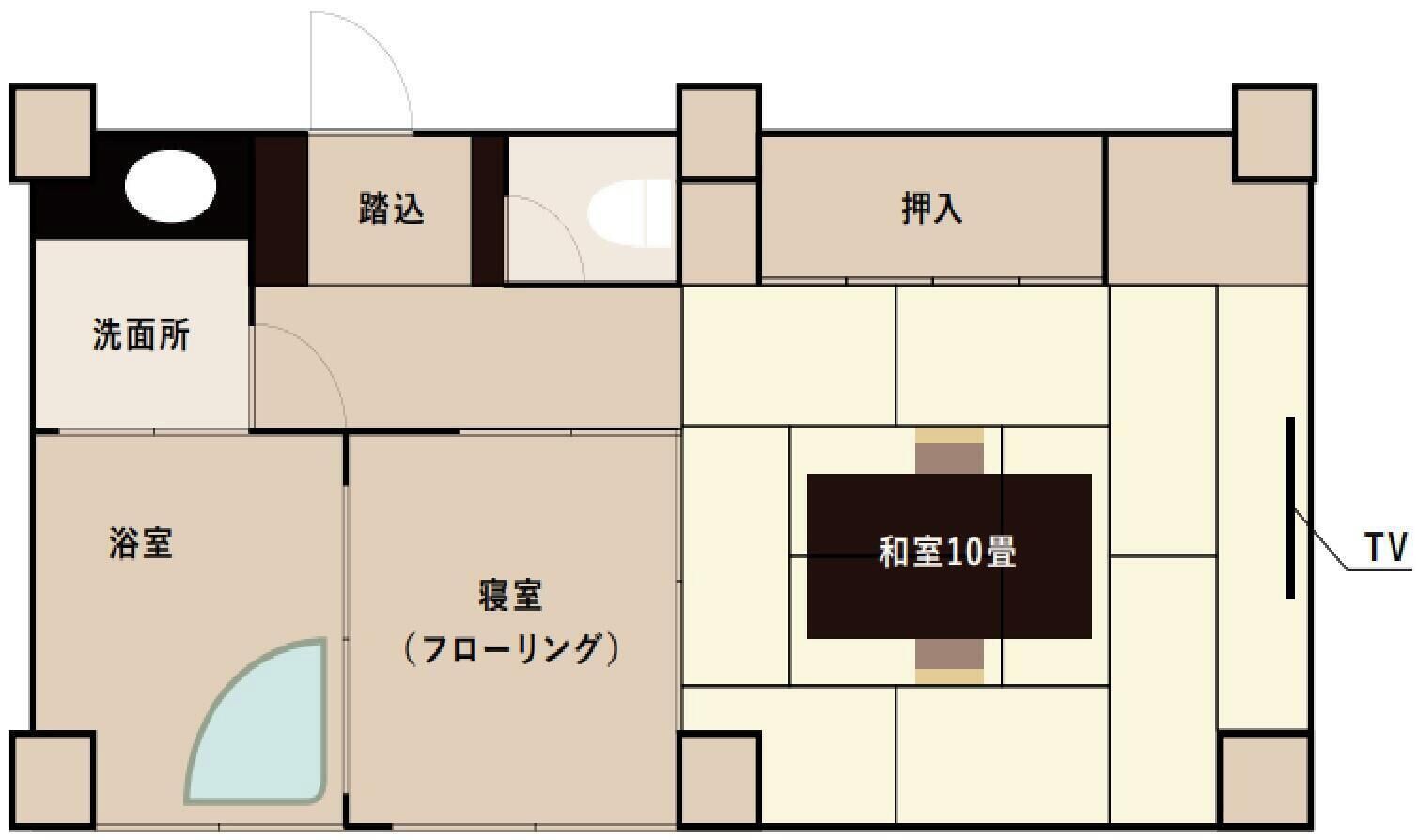 Suite, eigenes Bad, Bergblick | Grundriss