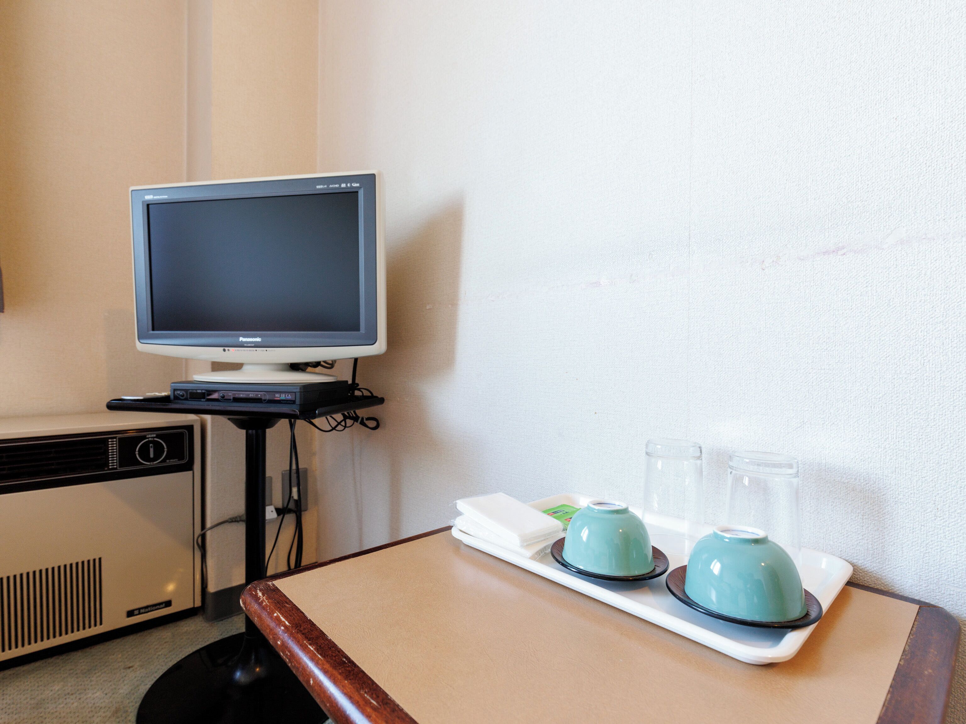 Chambre avec lits jumeaux, non-fumeur, salle de bains commune