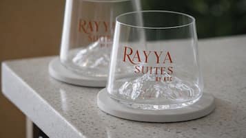 Shower, free toiletries, towels, soap