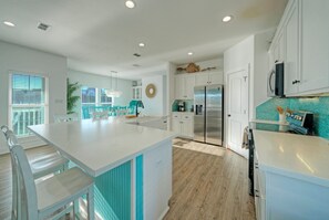 Fridge, microwave, oven, stovetop - Private Pool + Beach Access • Game Room | Barking Shark (Port Aransas)
