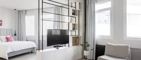 1 chambre, bureau, fer et planche Ă repasser, accĂšs au Wi-Fi (inclus)