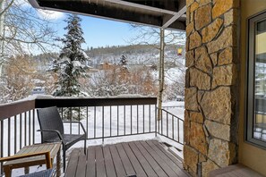 Terrace/patio - Slopeside Mountain Village Home + Hot Tub Access + Near Lift, Gondola & Dining (Mountain Village)