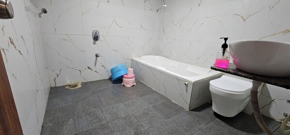 Deluxe Double Room, City View | Bathroom | Free toiletries, slippers, towels, soap - Hotel Paradise (Ahmedabad)
