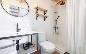 Shower, hair dryer