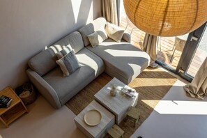 Perhehuvila, merinäköala | Oleskelualue