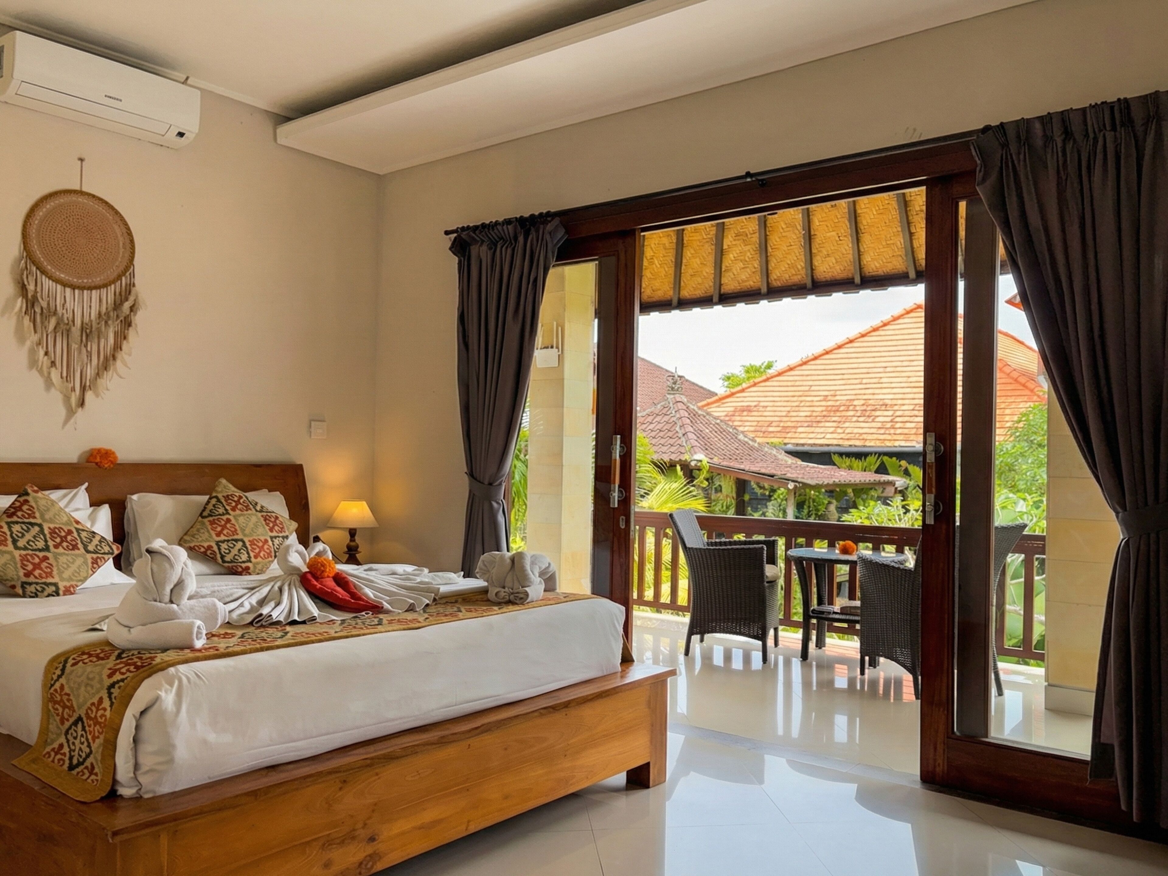 Chambre Double Supérieure, balcon, vue jardin