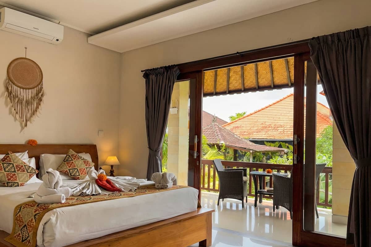 Chambre Double Supérieure, balcon, vue jardin