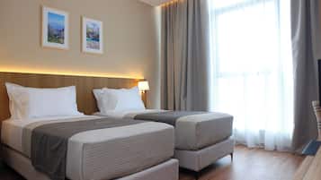 Minibar, in-room safe, desk, blackout drapes