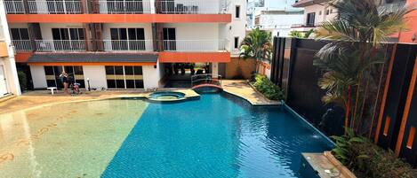 Apartment, 1 Bedroom, Smoking, Balcony | Pool | Outdoor pool