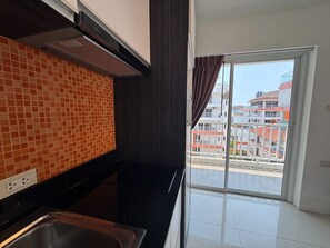 Apartment, 1 Bedroom, Smoking, Balcony | Interior - Bright Corner Pool-view Studio With Balcony - New Nordic VIP 3, Pratumnak (Pattaya)