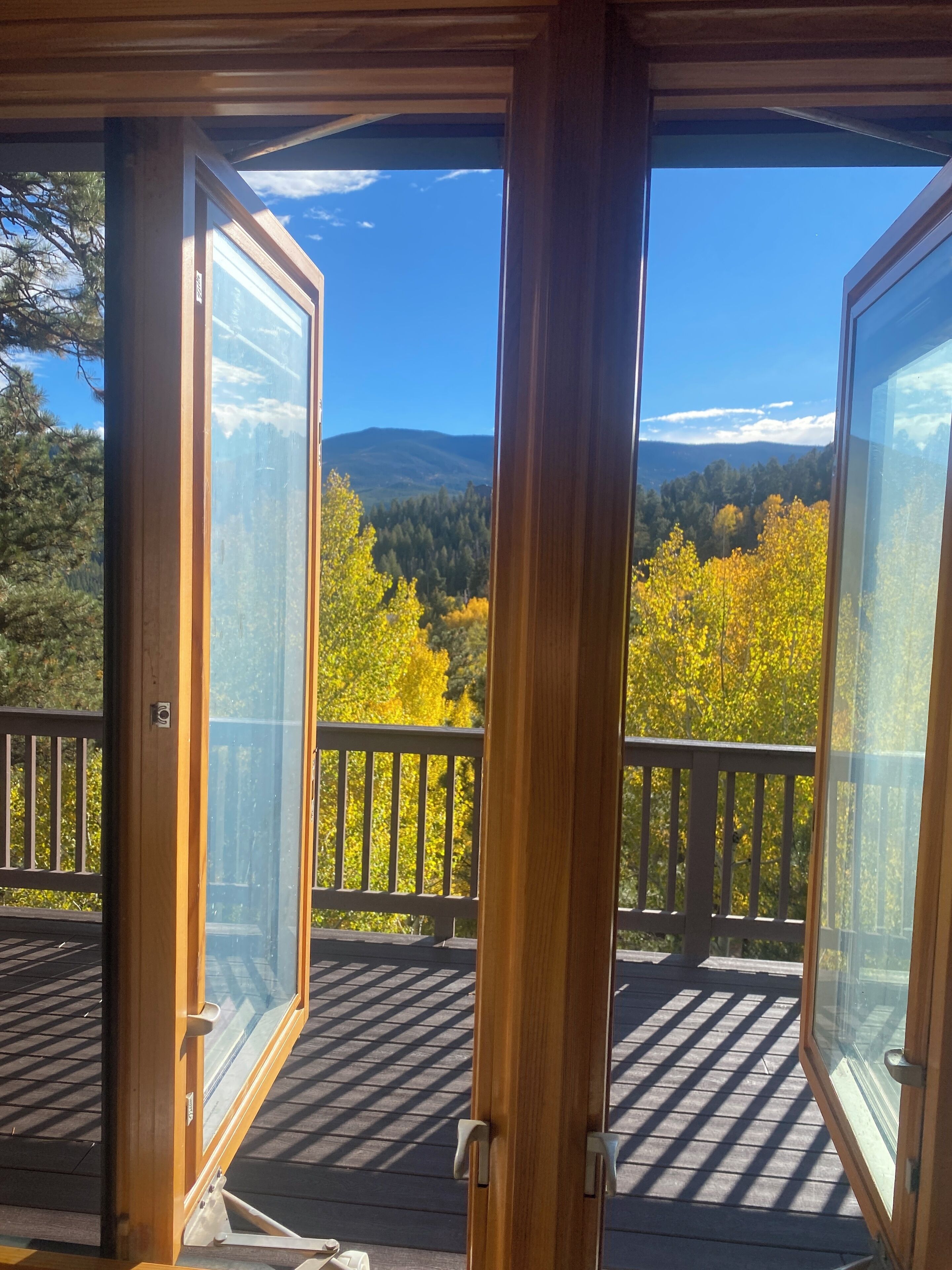 Fresh air and Aspens from the kitchen.