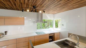 Mini-Kühlschrank, Mikrowelle, Herdplatte