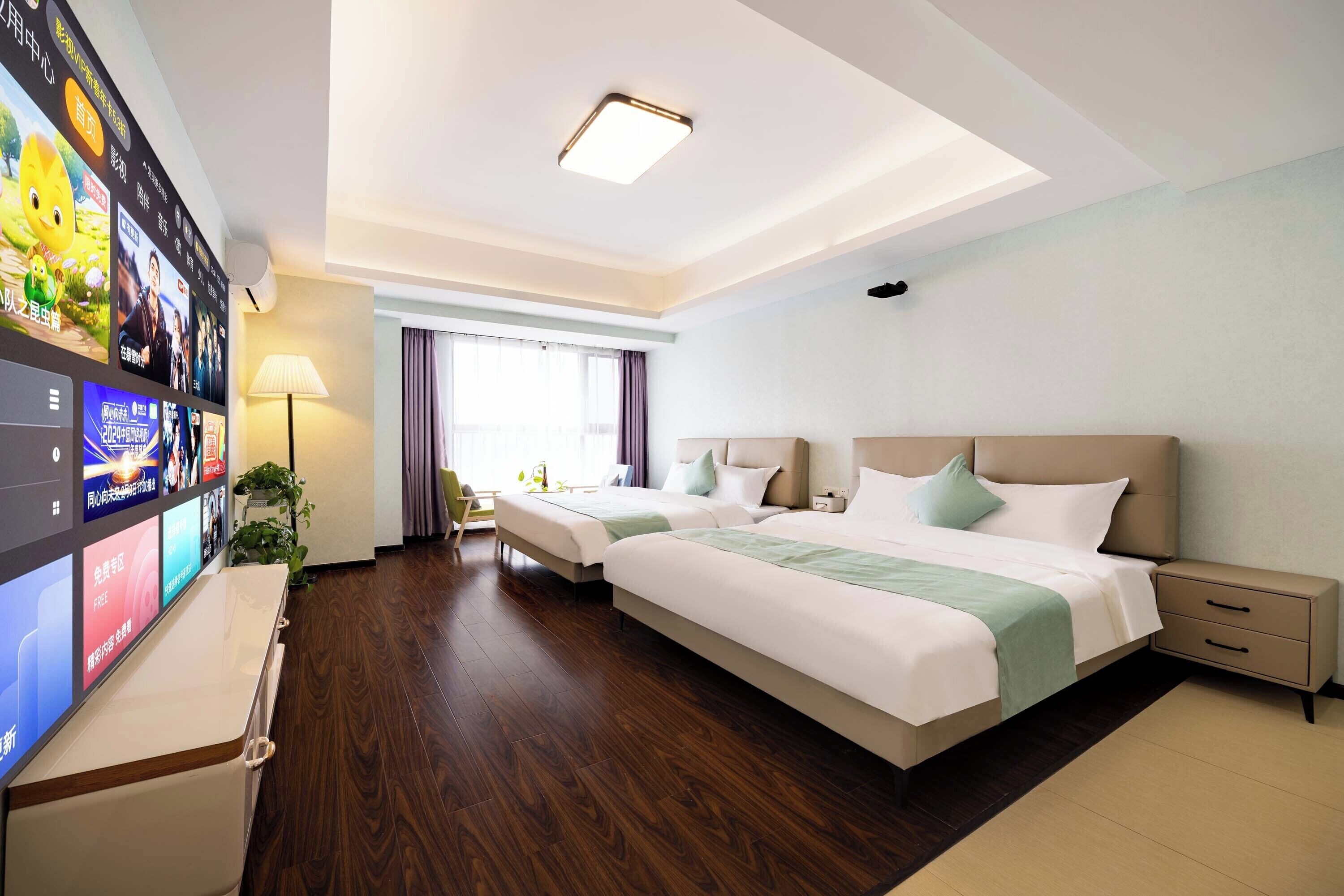 都會雙床房, 城市景 | 書桌、隔音、免費 Wi-Fi、床單