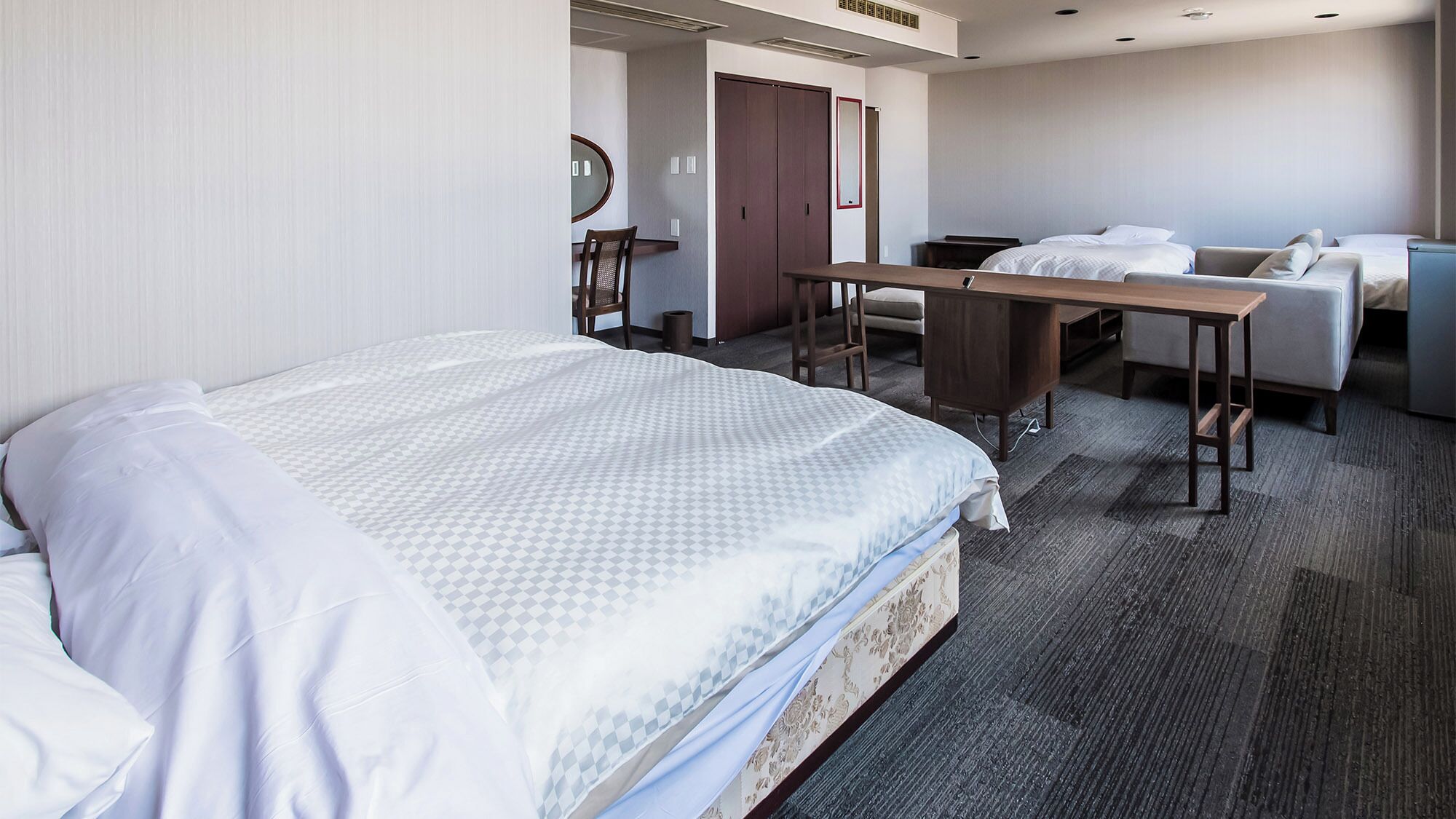 Desk, iron/ironing board