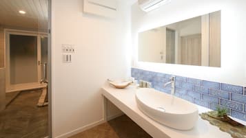 Free toiletries, hair dryer