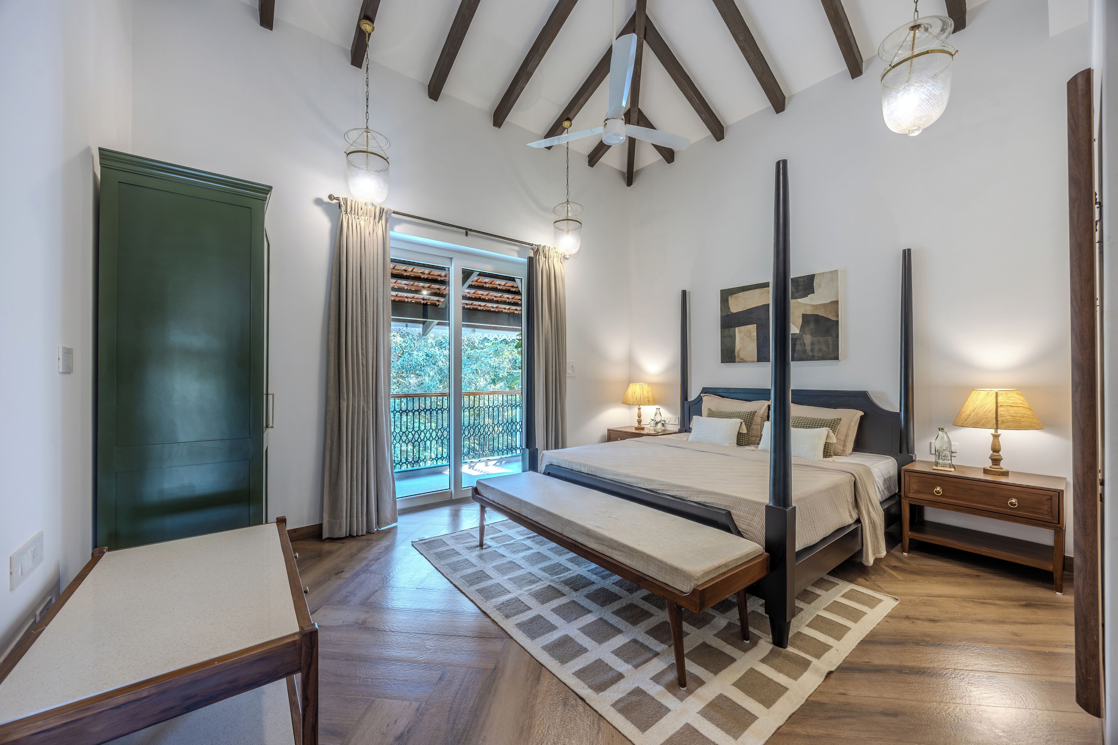 Villa Deluxe, vista al jardín | Tabla de planchar con plancha y wifi gratis 