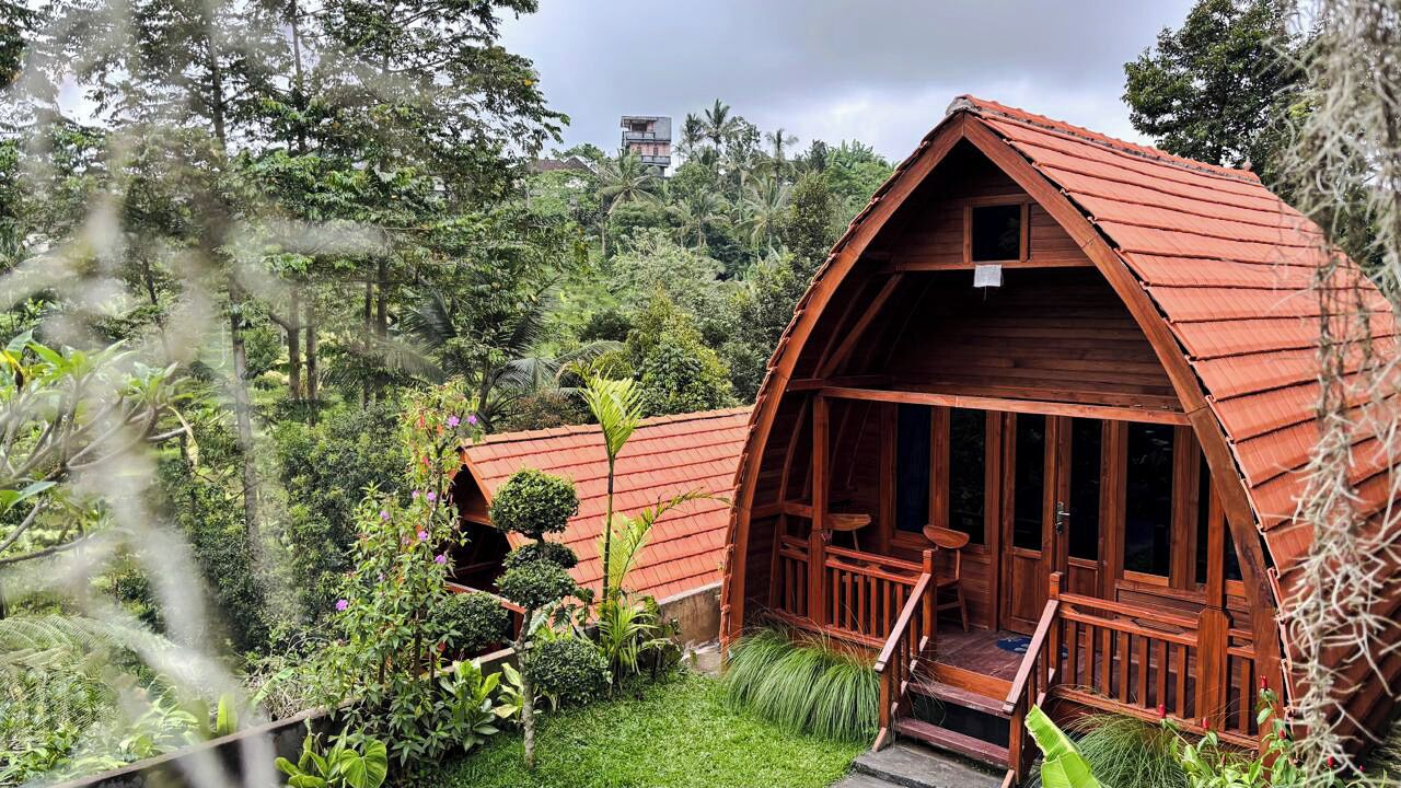 Bungalow Panoramique, 1 chambre, balcon, vue jardin | Extérieur