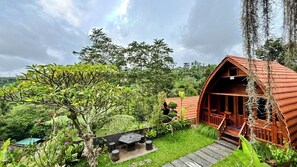 Deluxe Cabin, 1 Bedroom, Balcony, Garden View | Property grounds - Pondok Bali Jatiluwih eco Living  (Penebel)