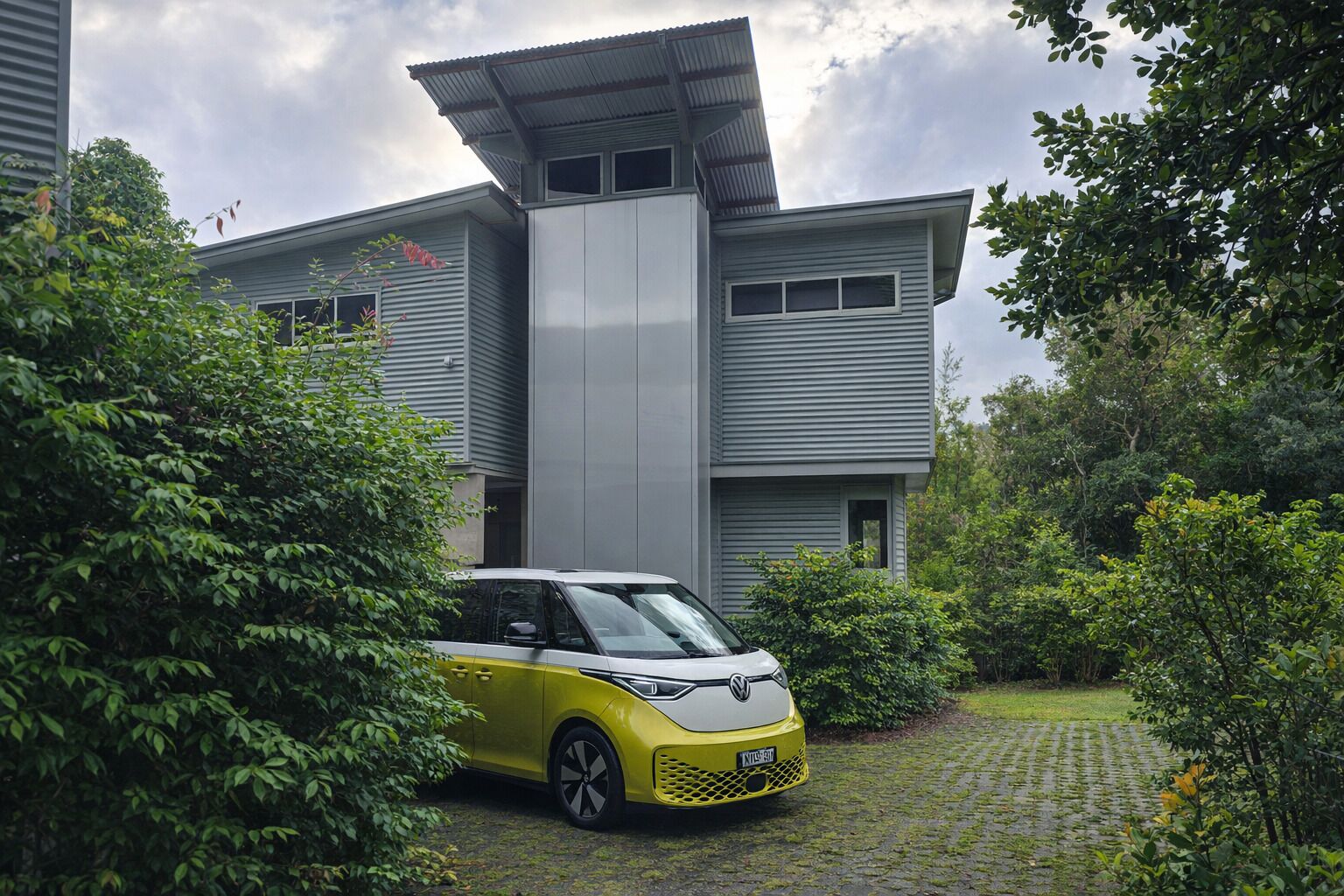Outside front with VW