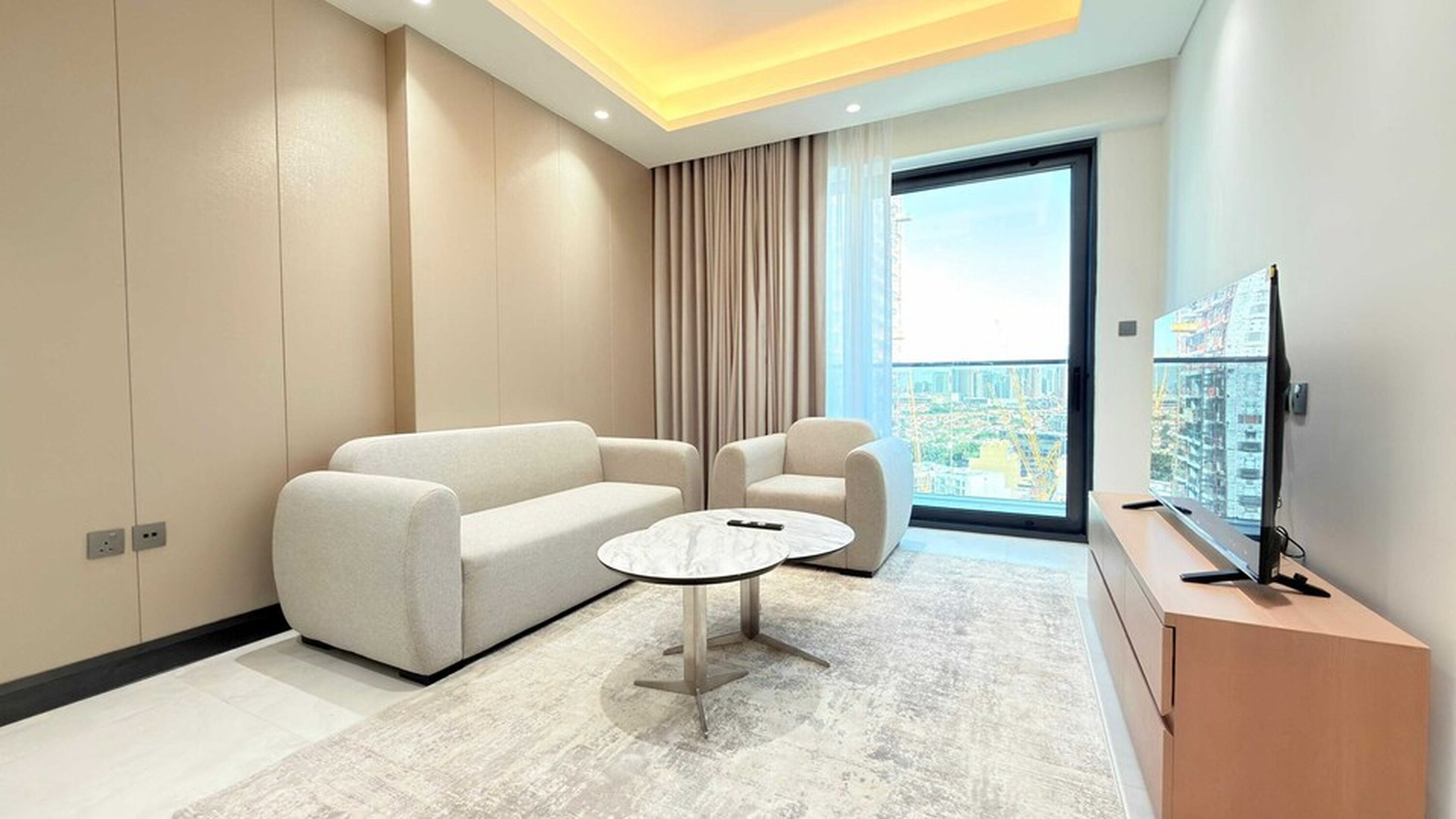 สแตนดาร์ดอพาร์ทเมนท์, 1 ห้องนอน | เครื่องนอนระดับพรีเมียม, โต๊ะทำงาน, Wi-Fi ฟรี, ผ้าปูที่นอน
