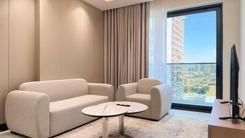 Standard-Apartment, 1 Schlafzimmer | Hochwertige Bettwaren, Schreibtisch, kostenloses WLAN, Bettwäsche