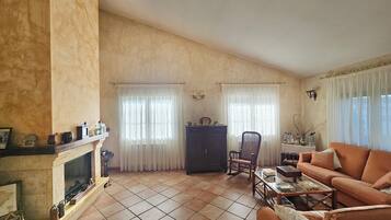 TV connectée, cheminée