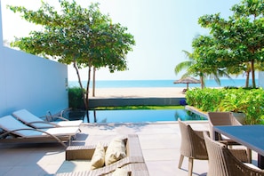 Luxury Villa, Beach View | Pool | Indoor pool, outdoor pool, sun loungers - Sanctuary Ho Tram Resort – Private Pool Villas (Ho Tram, Phuoc Thuan, Xuyen Moc)