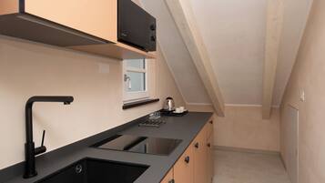 KĂŒhlschrank, Mikrowelle, Herdplatte, GeschirrspĂŒler