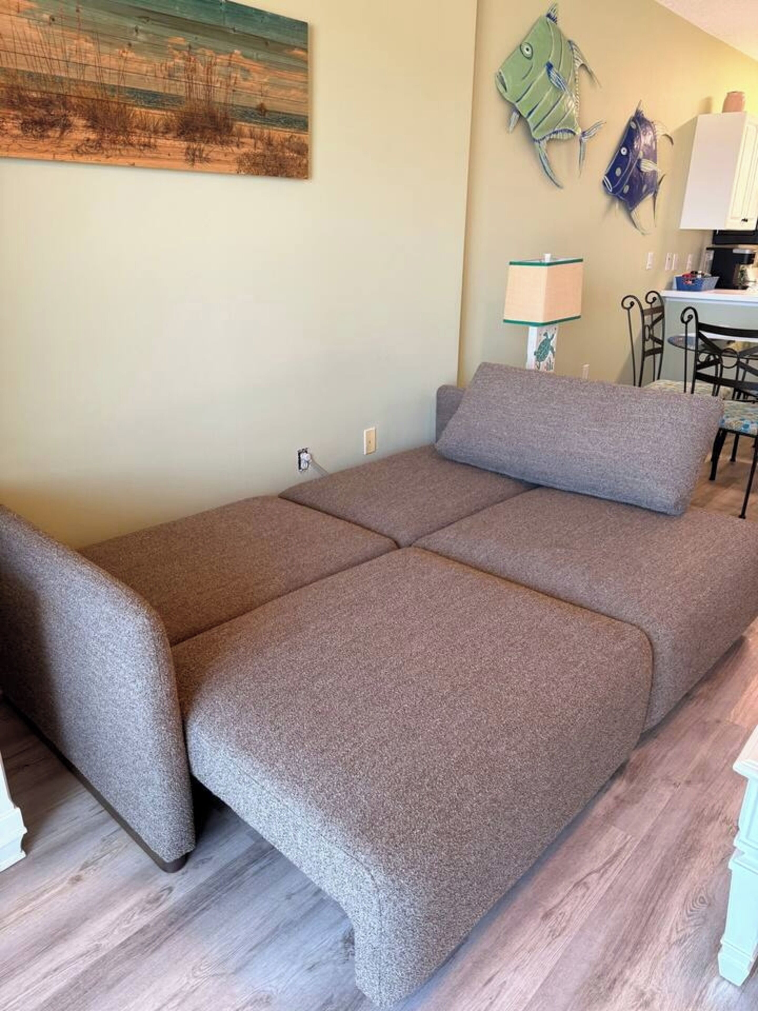 Signature Condo, 1 Bedroom, Balcony, Beach View | Living room | 32-inch Smart TV with digital channels