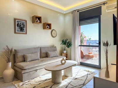 Majorelle Gueliz Appartement de Luxe-Vue Splendide